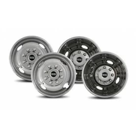 3 Pacific Dualies Wheel Simulator Stainless Steel Front And Rear - Set of 4 - 30-1960W